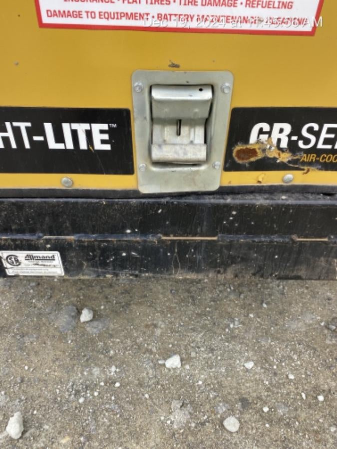 2021 Allmand NLV3GR (4) LED Light Fixture 350W, 23' Vertical Mast, 3kW Prime, Towable, Deep Sea L401, Leveling Jacks, Yanmar T4F 5.8hp