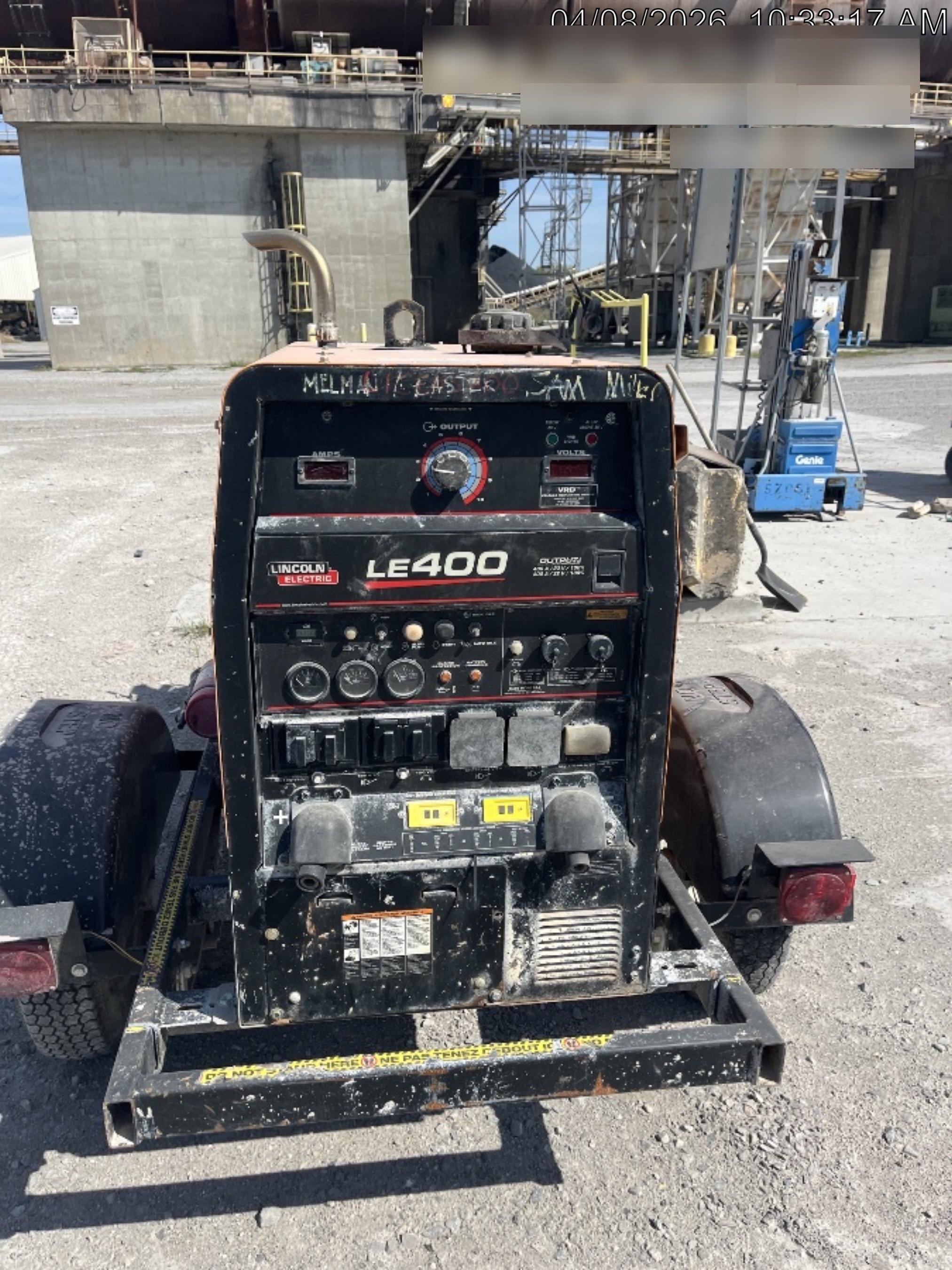 2022 Lincoln Electric LE400 Kubota V1505, Trlr, Cable Rack, Light Kit, ES Decals, T3