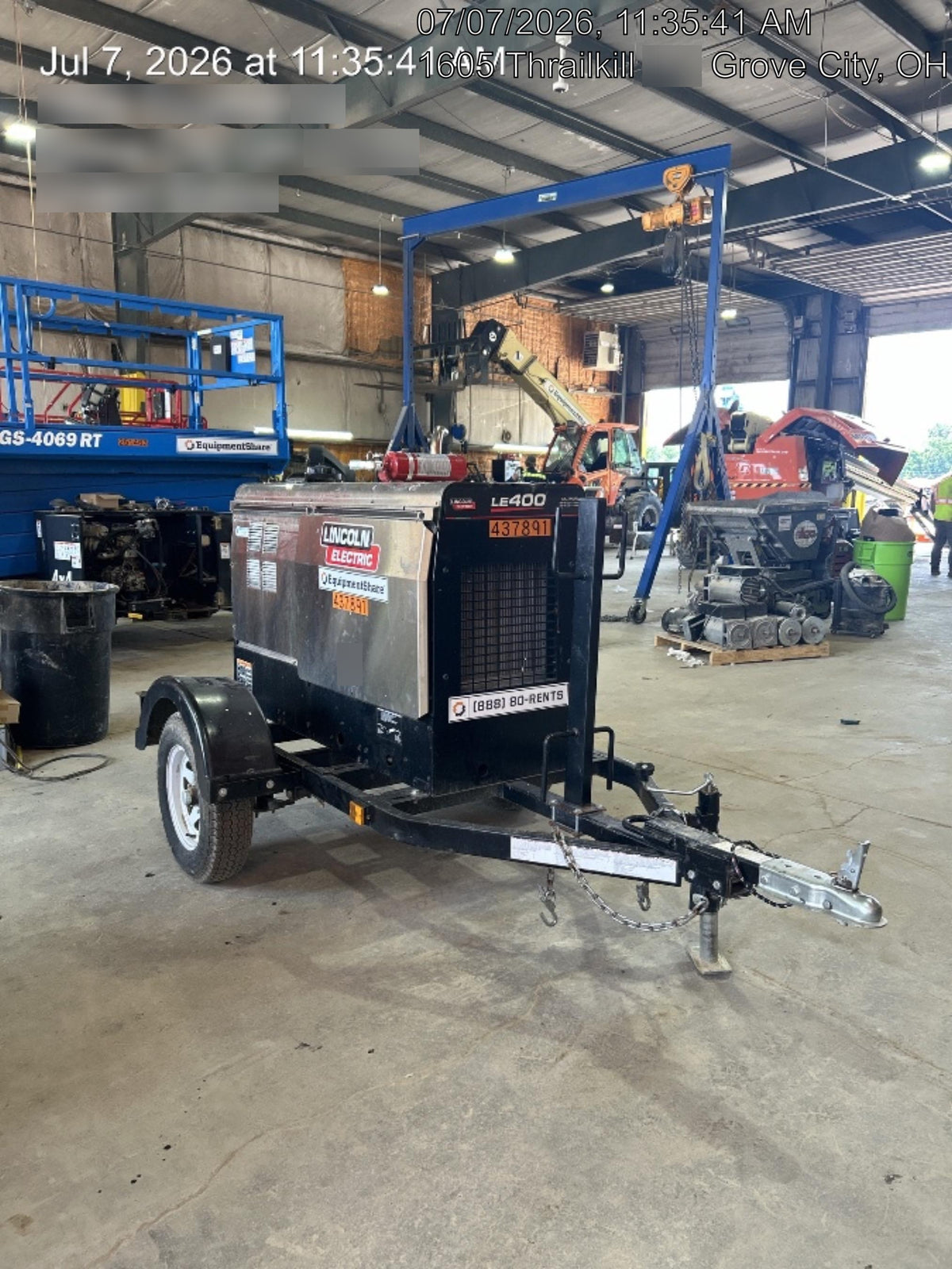 2024 Lincoln Electric LE400 Kubota V1505, Trlr, Cable Rack, Light Kit, ES Decals, T3
