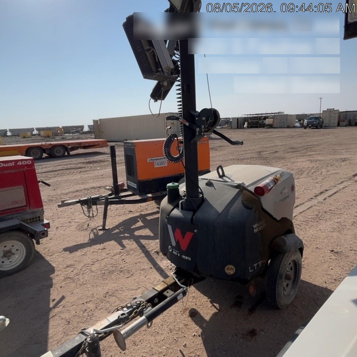 2024 Wacker Neuson LTT4 Diesel, Kohler KDW702, Deep Sea Controller, Auto Start, LED 320W, Bypass Outlet, T3