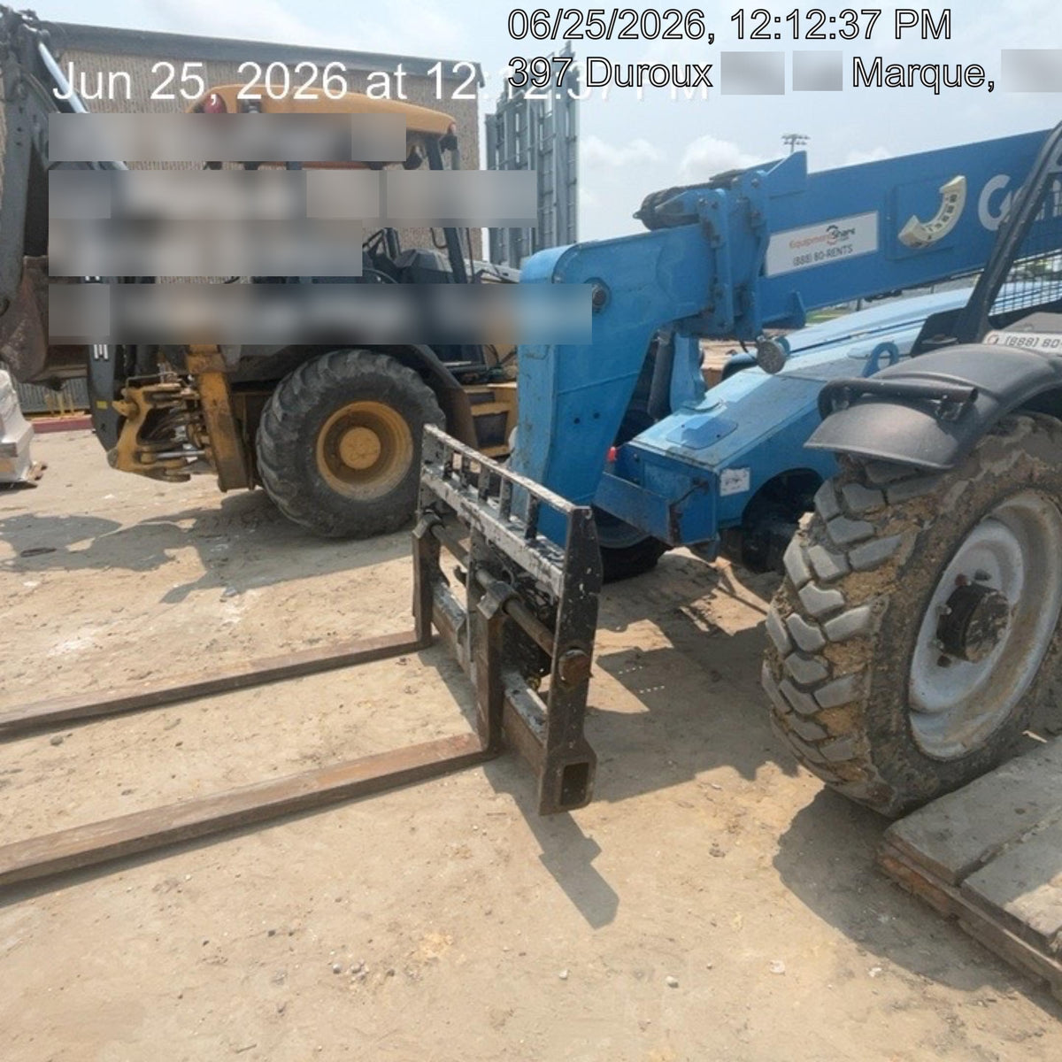 2018 Genie GTH-636 Genie GTH-636 w/Open ROPS, Solid Tires, Work Light/Beacon, 48" Carriage and Forks