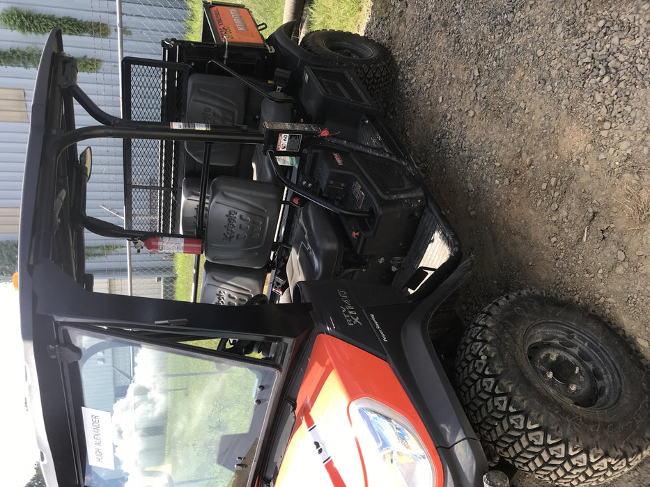 2019 Kubota RTV-X1140W-H 4wd Utility Cart, LED Strobe, Windshield Tempered Glass, Plastic Canopy, Wire Harness Kit, Backup Alarm