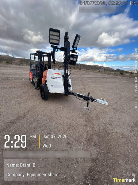 2023 Generac MLT2 Diesel, Flex Switch 120V Input, Powerzone Controller, 
(4) 320W LED Lights, 4kW Generator, 39.9 Gal Fuel Tank, 2" Ball, T3