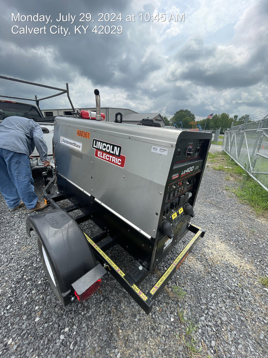 2024 Lincoln Electric LE400 Kubota V1505, Trlr, Cable Rack, Light Kit, ES Decals, T3