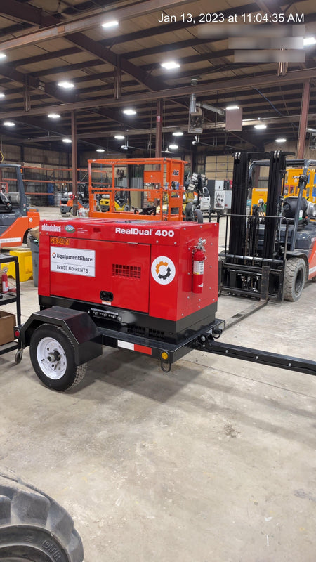 2022 Shindaiwa DGW400MDL Kubota D902 Engine, 23 HP, Dual Op Welder, Wire, Arc, Droop Stick, Tig, and CC Stick Functionality, Simulphase, 3 Phase and 1 Phase Gen Output, Single Axle NB Trlr, Slr Trckl Chrg 12V 12W, Fire Ext