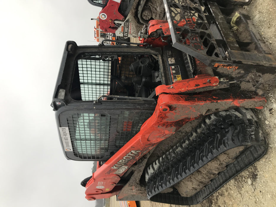 2019 Kubota SVL95-2S Cab/Heat/Air, Standard Tracks, Standard Flow, Hydraulic QC 80" HD Tooth Bucket