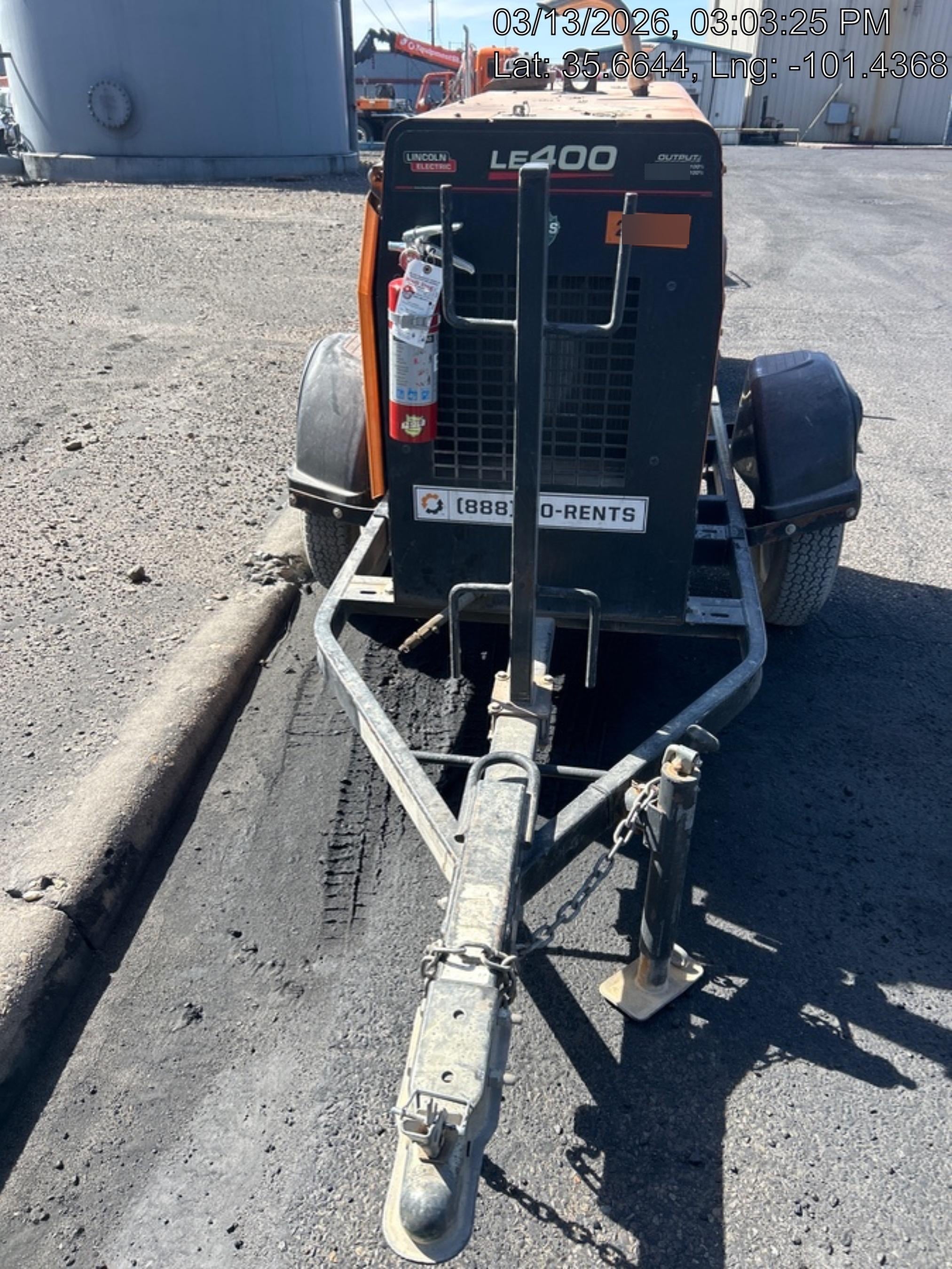 2022 Lincoln Electric LE400 Kubota V1505, Trlr, Cable Rack, Light Kit, ES Decals, T3