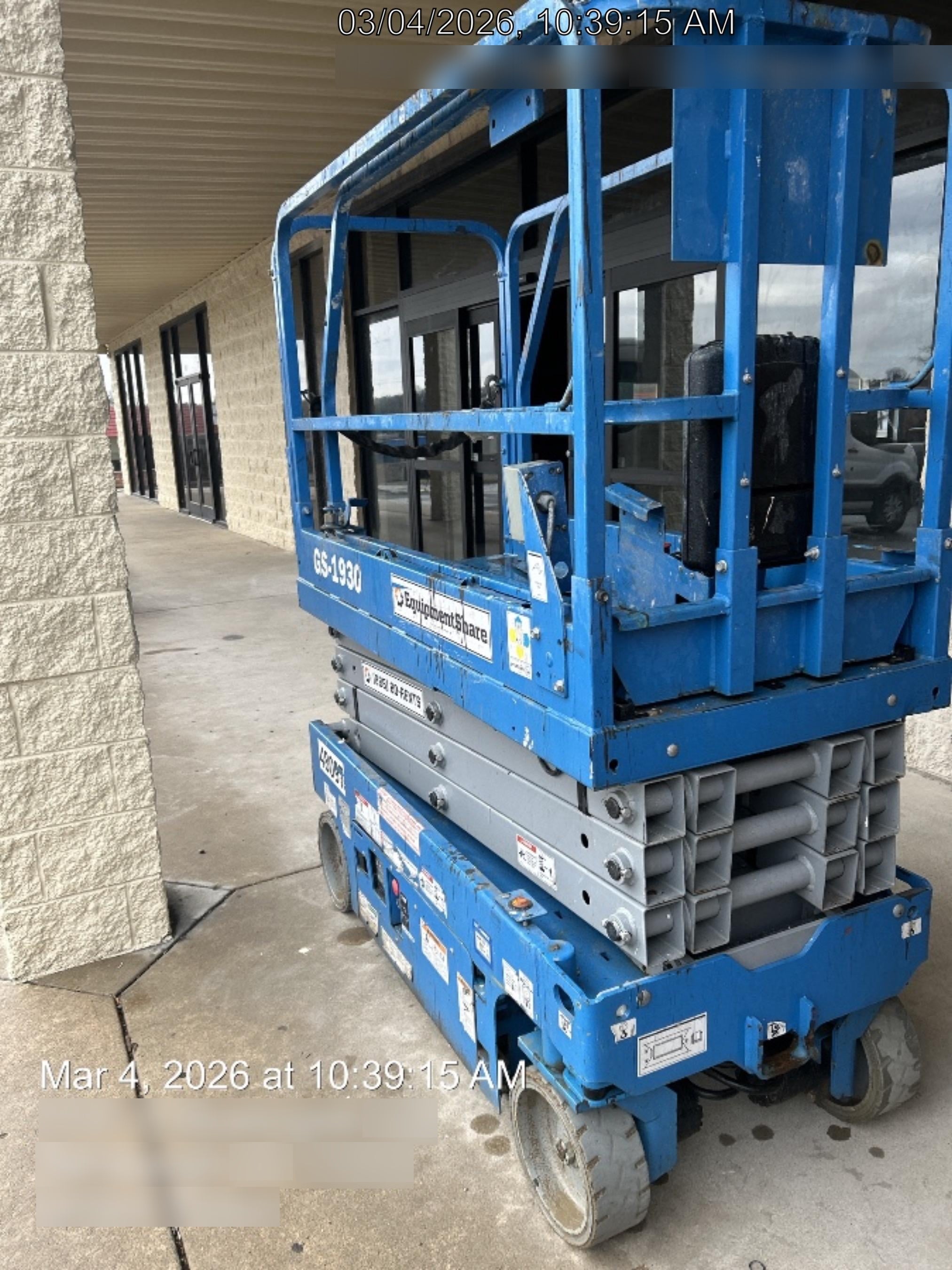 2019 Genie GS-1930 Fixed Rails with Chain Entry