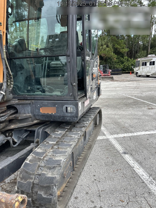 2018 Case CX57C CLOSED CAB A/C, LONG ARM, RUBBER TRACKS, AUX HYD