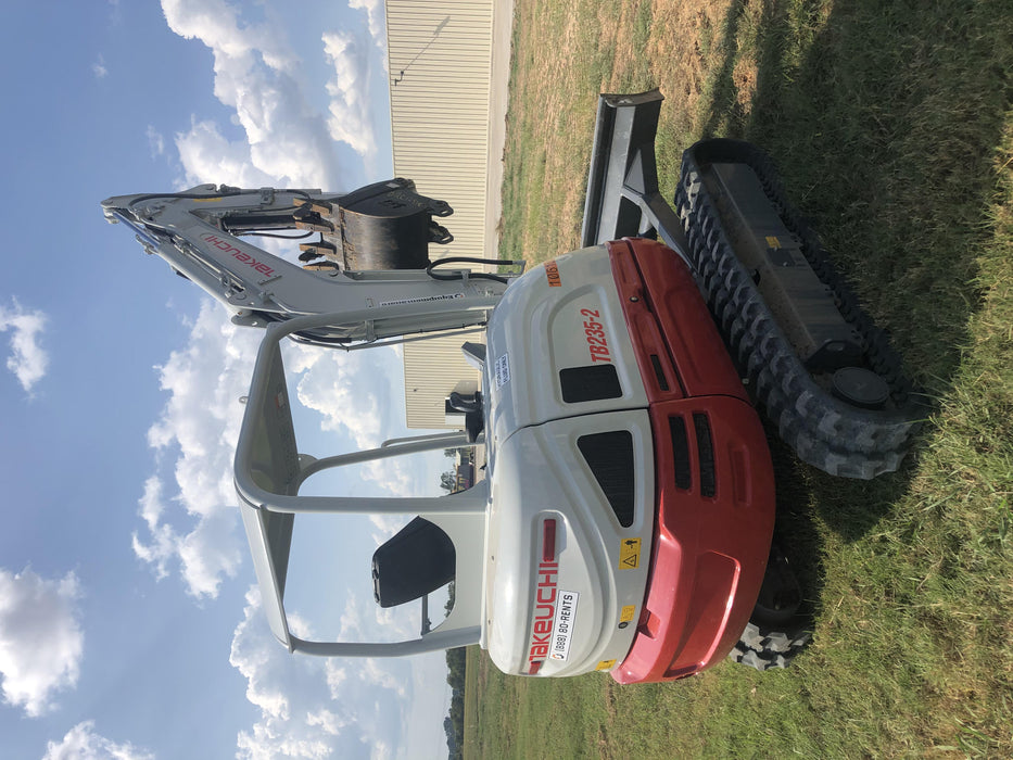 2020 Takeuchi TB235-2R Canopy, Rubber Tracks, Manual TAG QC