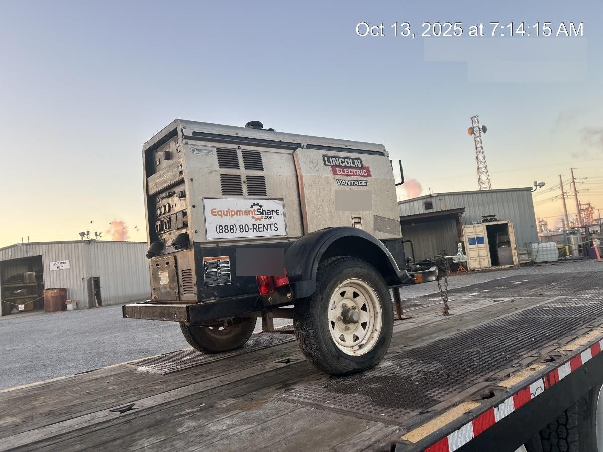 2018 Lincoln Electric Vantage 322 Lincoln Vantage 322 Welder Ready Pak 3 - Vantage 322, Trailer, Fender and light kit, Cable rack