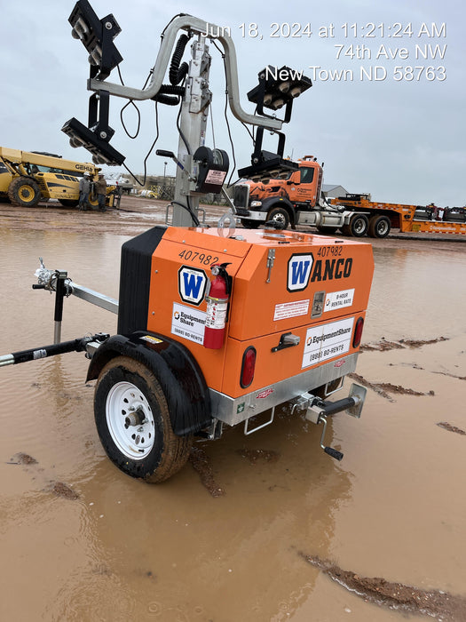 2024 Wanco WLTT-4MM4K Diesel, Deep Sea Controller, Shore Power Plug, Auto Start, (4) 350W LED Floodlights, 4kW Generator, 60 Gal Fuel Tank, 2" Ball, T3