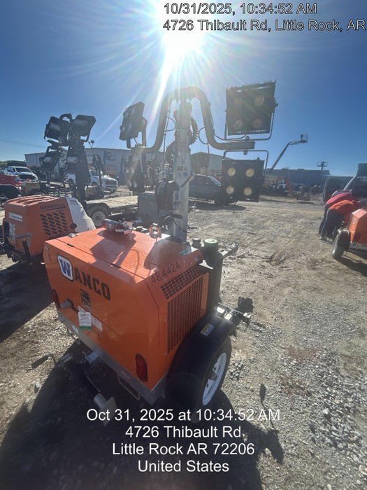 2024 Wanco WLTT-4MM4K Diesel, Mitsubishi L2E, 9.0HP @1800 rpm, Deep Sea Controller, Shore Power Plug, Auto Start, (4) 350W LED Floodlights, 4kW Generator, 60 Gal Fuel Tank, 2" Ball, T3