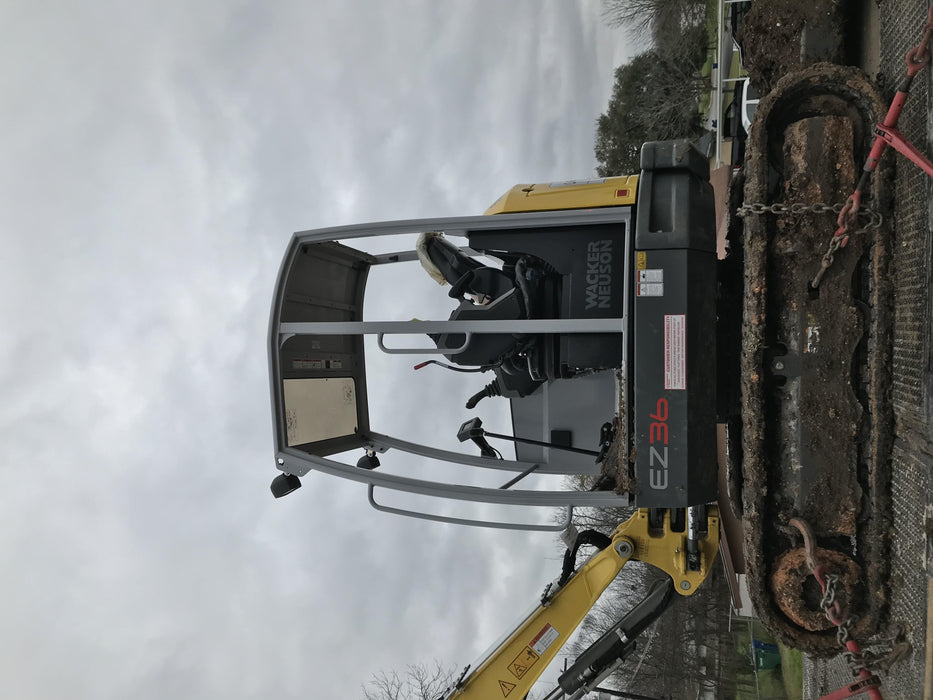 2020 Wacker Neuson EZ36 MX,TRK,LONG,CANOPY w/QC Coupler, 12"/18"/24" HD Buckets