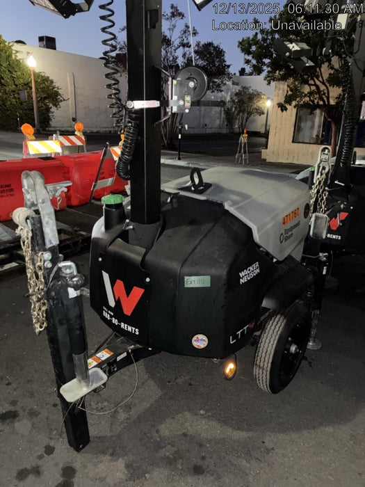 2024 Wacker Neuson LTT4 Diesel, Kohler KDW702, Deep Sea Controller, Auto Start, LED 320W, Bypass Outlet, T3