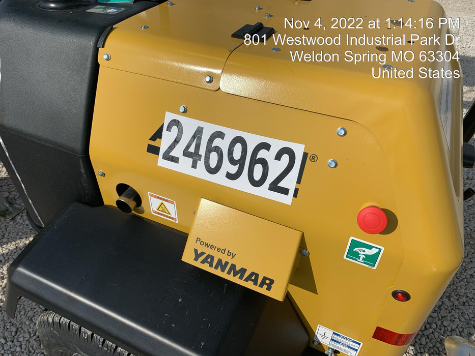 2022 Allmand NLV3GR (4) LED Light Fixture 350W, 23' Vertical Mast, 3kW Prime, Towable, ES Decals, T3