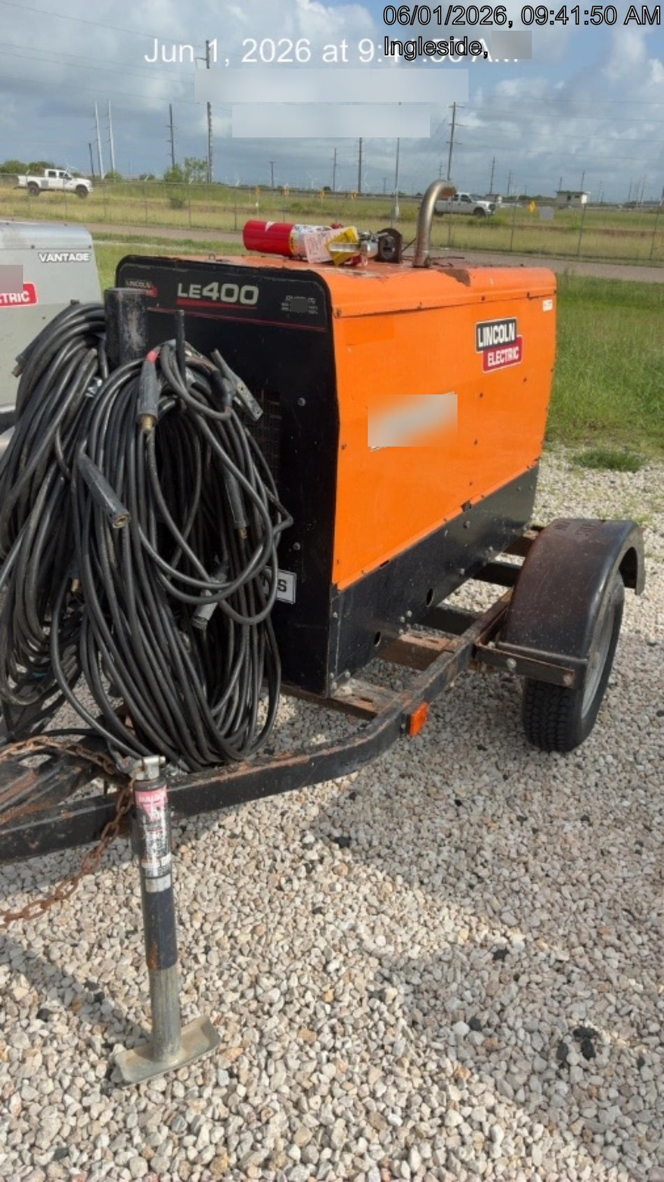 2022 Lincoln Electric LE400 Kubota V1505, Trlr, Cable Rack, Light Kit, ES Decals, T3