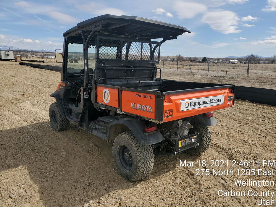 2020 Kubota RTV-X1140W-H 4WD, LED Strobe, Windshield Tempered Glass, Plastic Canopy, Wire Harness Kit, Backup Alarm
