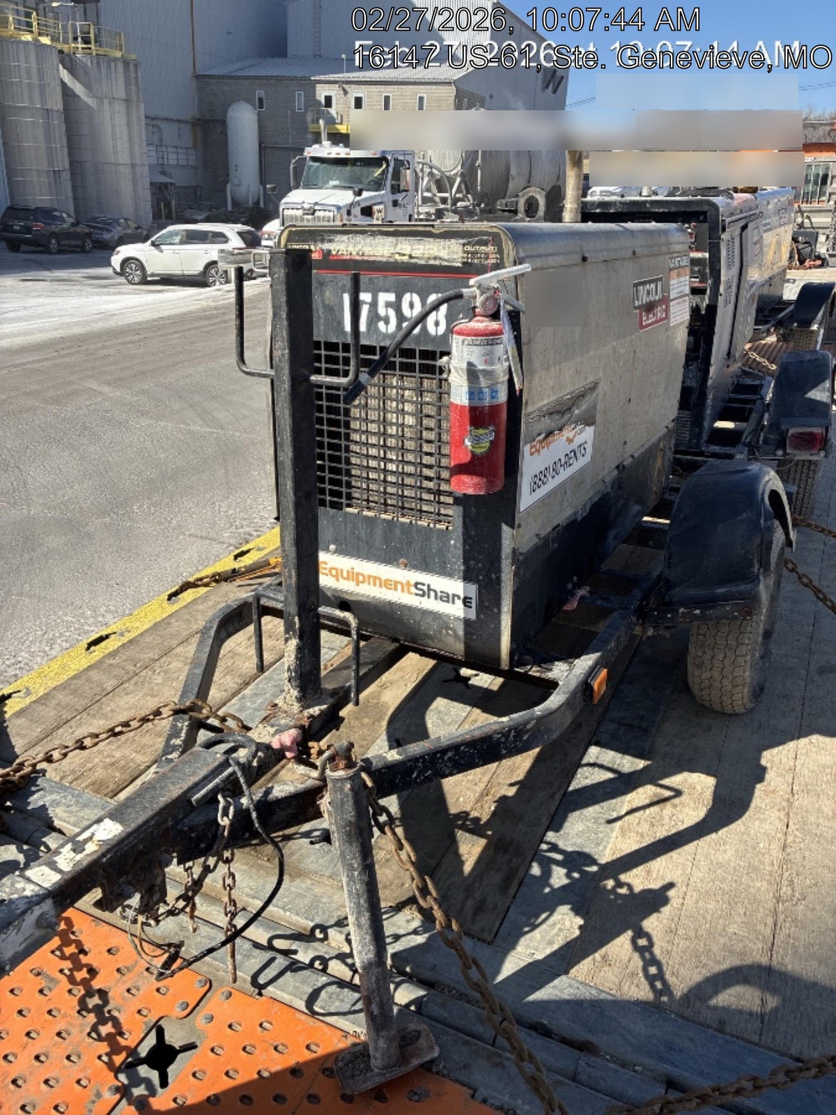 2018 Lincoln Electric Vantage 322 Lincoln Vantage 322 Welder Ready Pak 3 - Vantage 322, Trailer, Fender and light kit, Cable rack