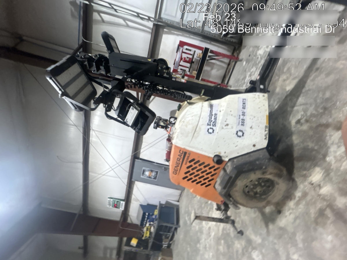 2024 Generac MLT2 Diesel, Flex Switch 120V Input, Powerzone Controller, 
(4) 320W LED Lights, 4kW Generator, 39.9 Gal Fuel Tank, 2" Ball, T3