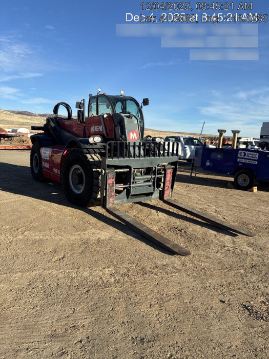 2019 Magni HTH 20.10 Two LED lights on cab - front, Four LED lights on cab - rear, Two LED lights on the boom, Camera on boom & back, Foam Filled Tires | Attachments: Forkcarriage 20 T with 96" forks & positioner w/Forkcarriage 20 T with 96" forks & positioner