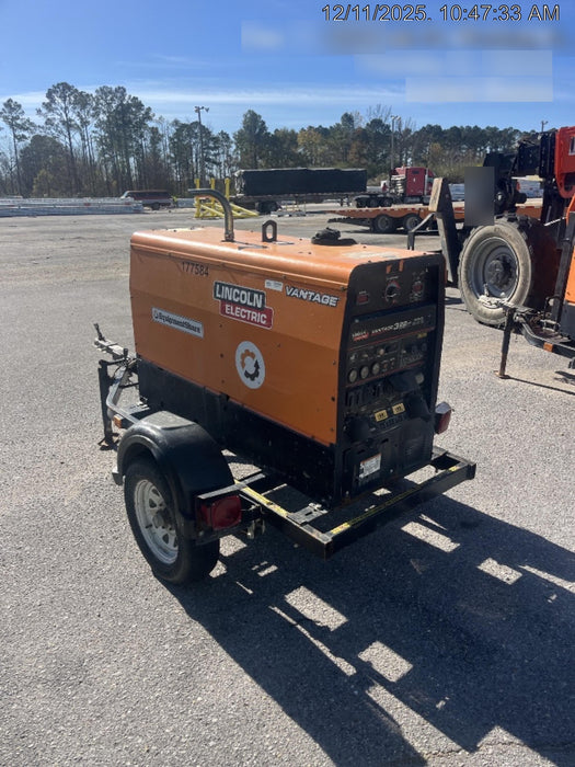 2021 Lincoln Electric Vantage 322 Vantage 322 Ready Pak 3 w/ Decals, ORANGE (includes trailer, cable rack, fender light kit) NO Telematics