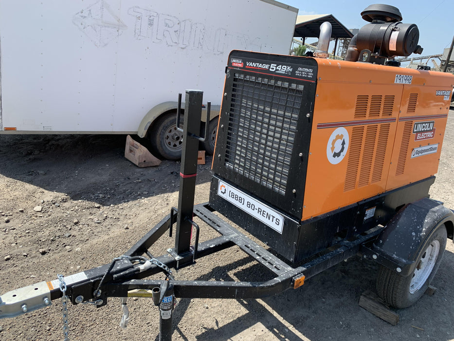 2021 Lincoln Electric Vantage 549X Ready Pak 3, ORANGE (includes trailer, cable rack, fender light kit)