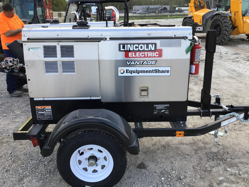 2020 Lincoln Electric Vantage 322 Welder Ready-Pak 3, w/ GPS & Decals (includes trailer, cable rack, fender light kit)