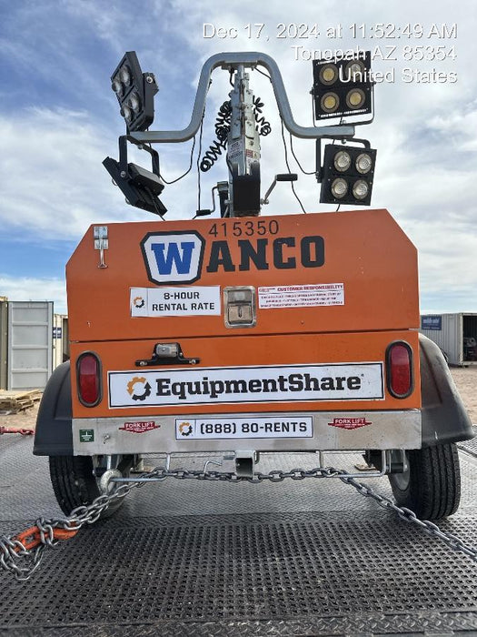 2024 Wanco WLTT-4MM4K Diesel, Deep Sea Controller, Shore Power Plug, Auto Start, (4) 350W LED Floodlights, 4kW Generator, 60 Gal Fuel Tank, 2" Ball, T3