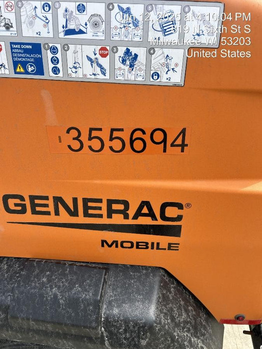 2023 Generac MLT2 Diesel, Flex Switch 120V Input, Powerzone Controller, 
(4) 320W LED Lights, 4kW Generator, 39.9 Gal Fuel Tank, 2" Ball, T3