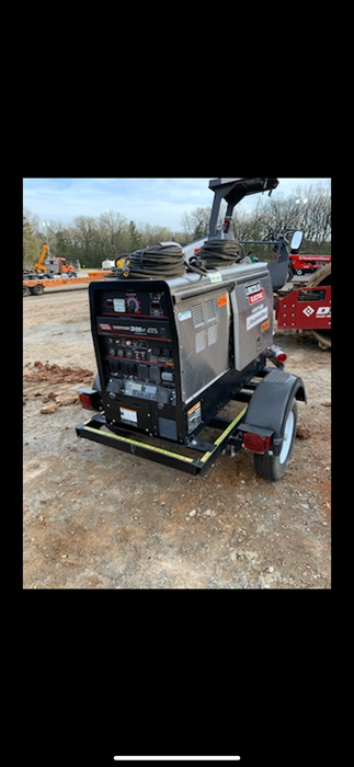 2019 Lincoln Electric Vantage 322 Ready-Pak 3, Two Wheel Trailer, Fender and Light Kit, Cable Rack