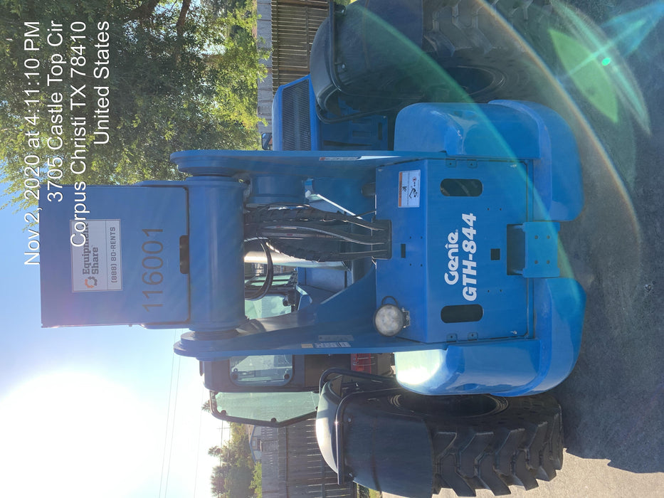 2020 Genie GTH-844 Cab/Heat/Air, Solid Tires, Work Lights, Beacon, Aux Hydraulics, Back up Alarm, Lifting Eye