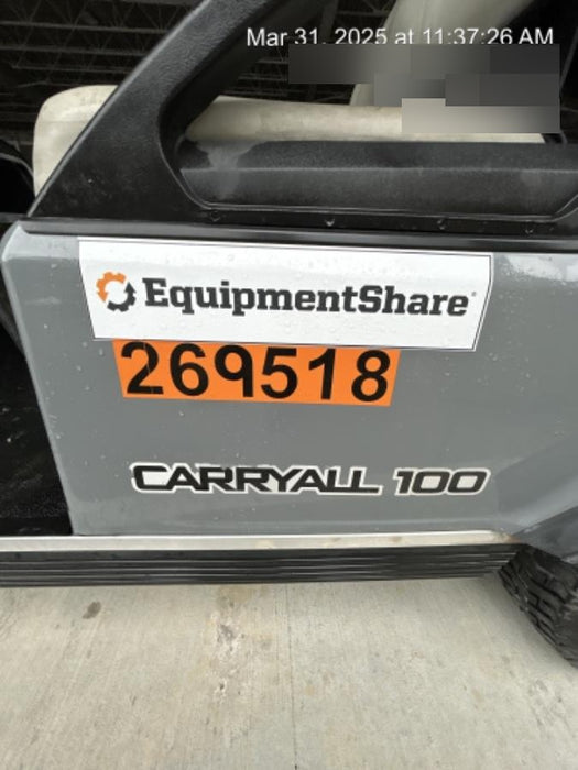 2022 Club Car CA100E Canopy, Fold down Windshield, Beacon, Back up Alarm, All-Trail Trials, HD 8 V Batteries, Trailer Hitch and Ball