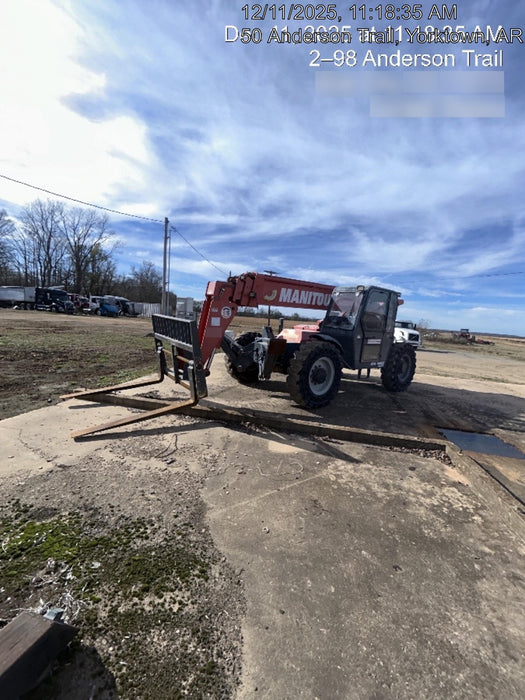 2018 Manitou MTA10055 Manitou MTA 10055 w/Open ROPS, Work Lights/Strobe, Aux Hyd, Solid Tires, Lift Hook, 66" Carriage, 60" Forks