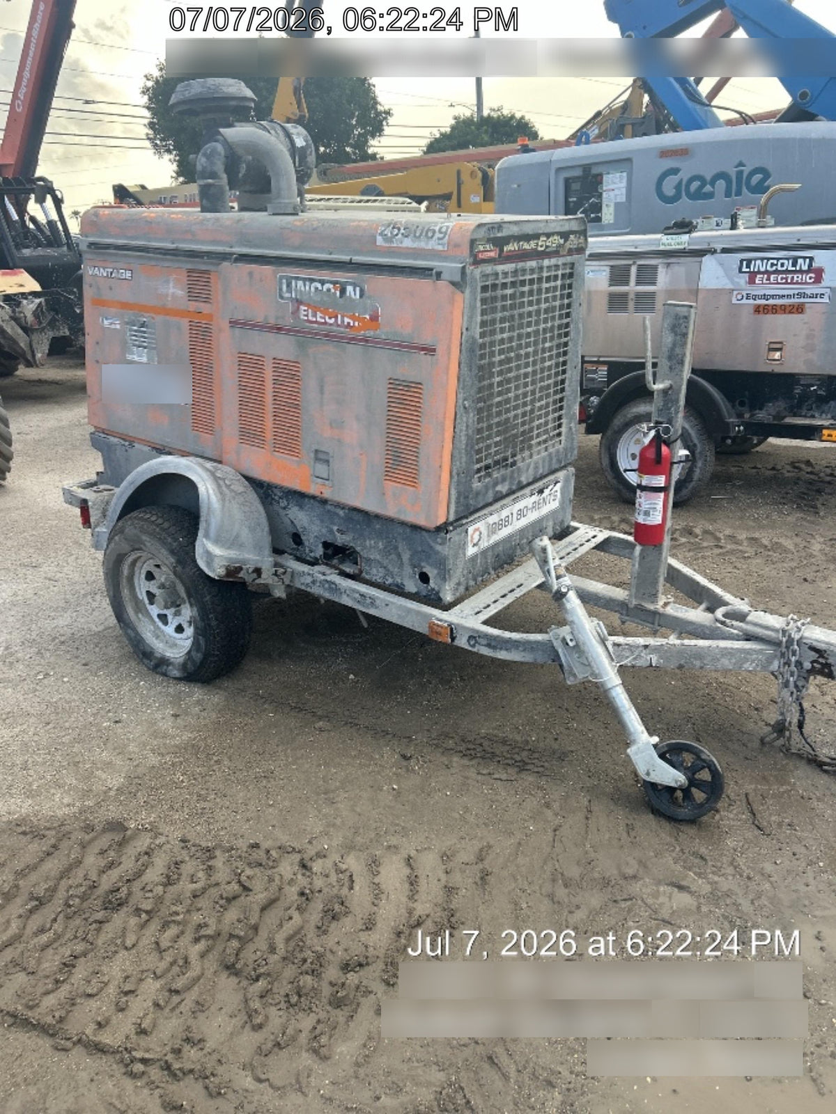 2022 Lincoln Electric Vantage 549X Crosslink Technology, Trailer Mounted, ES Decals, T3