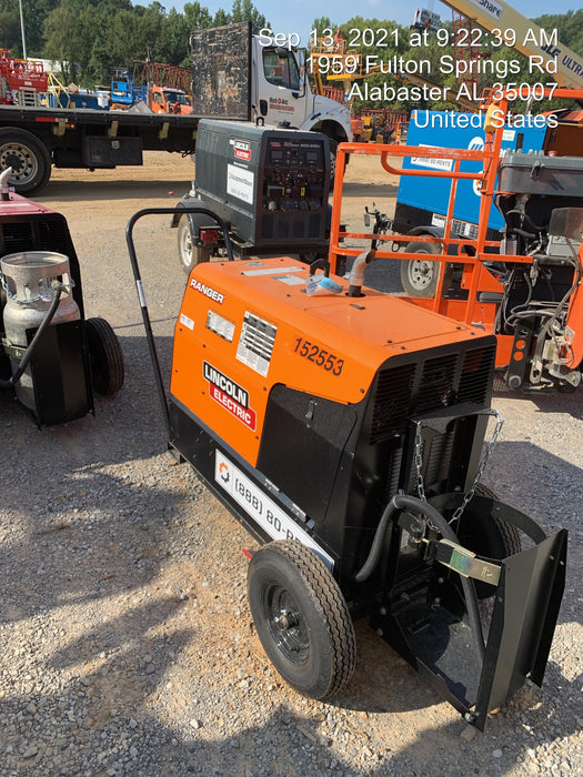 2021 Lincoln Electric Ranger 305 LPG LPG One-Pak (includes undercarriage, tank holder & tank strap) ORANGE