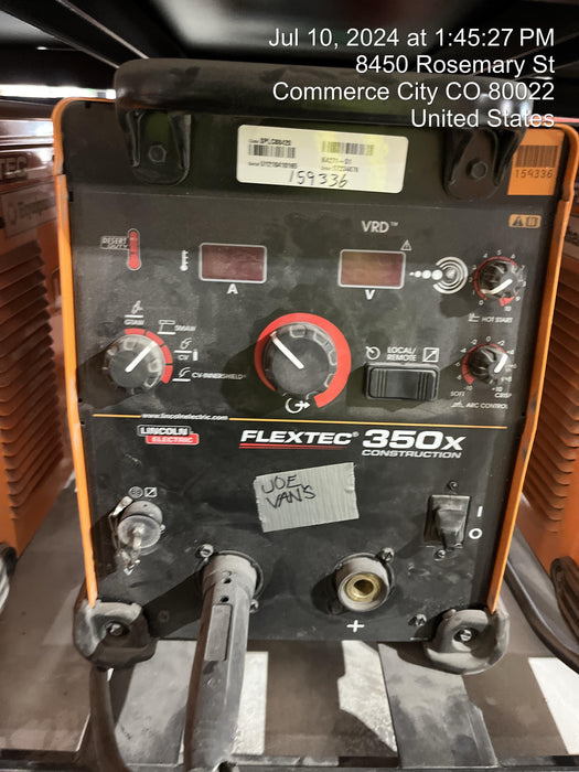 2021 LINCOLN ELECTRIC FLEXTEC 350X