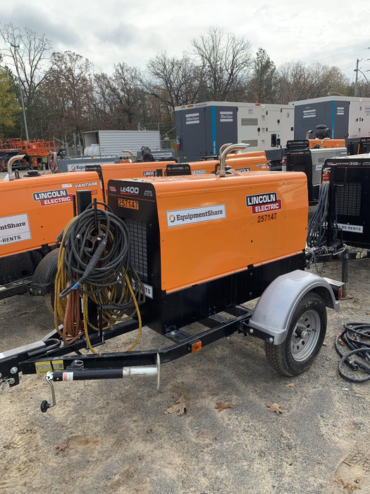 2022 Lincoln Electric LE400 Kubota V1505, Trlr, Cable Rack, Light Kit, ES Decals, T3