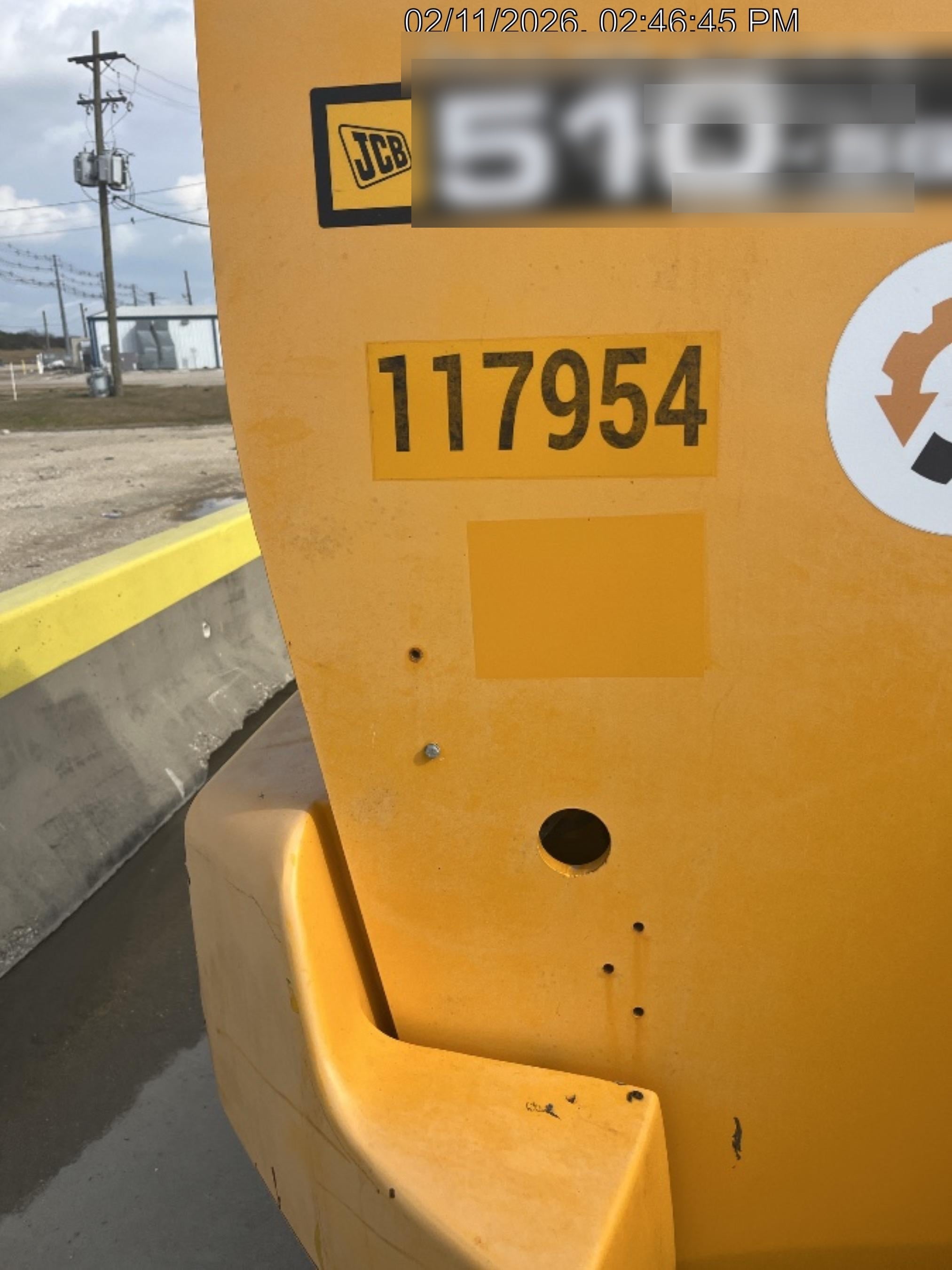 2020 JCB 510-56 Cab/Heat/Air, Solid Tires, Work Lights, Beacon, Aux Hydraulics, Back up Alarm, Lifting Eye, ES Decals