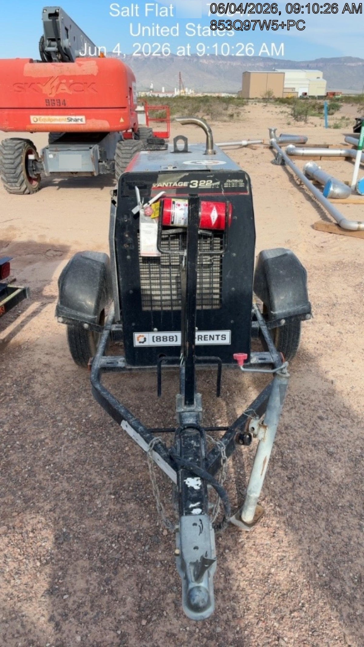 Lincoln Electric Vantage 322 Lincoln Vantage 322 Welder Ready Pak 3 - Vantage 322, Trailer