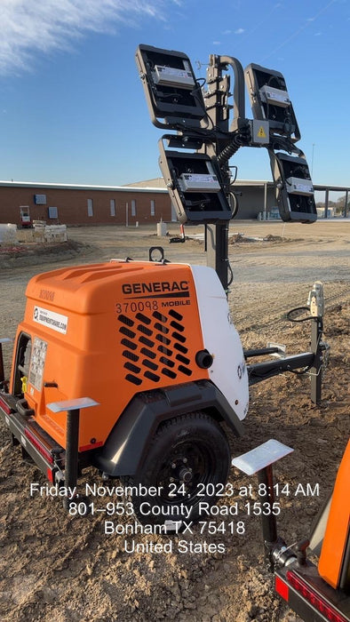 2023 Generac MLT2 Diesel, Flex Switch 120V Input, Powerzone Controller, 
(4) 320W LED Lights, 4kW Generator, 39.9 Gal Fuel Tank, 2" Ball, T3