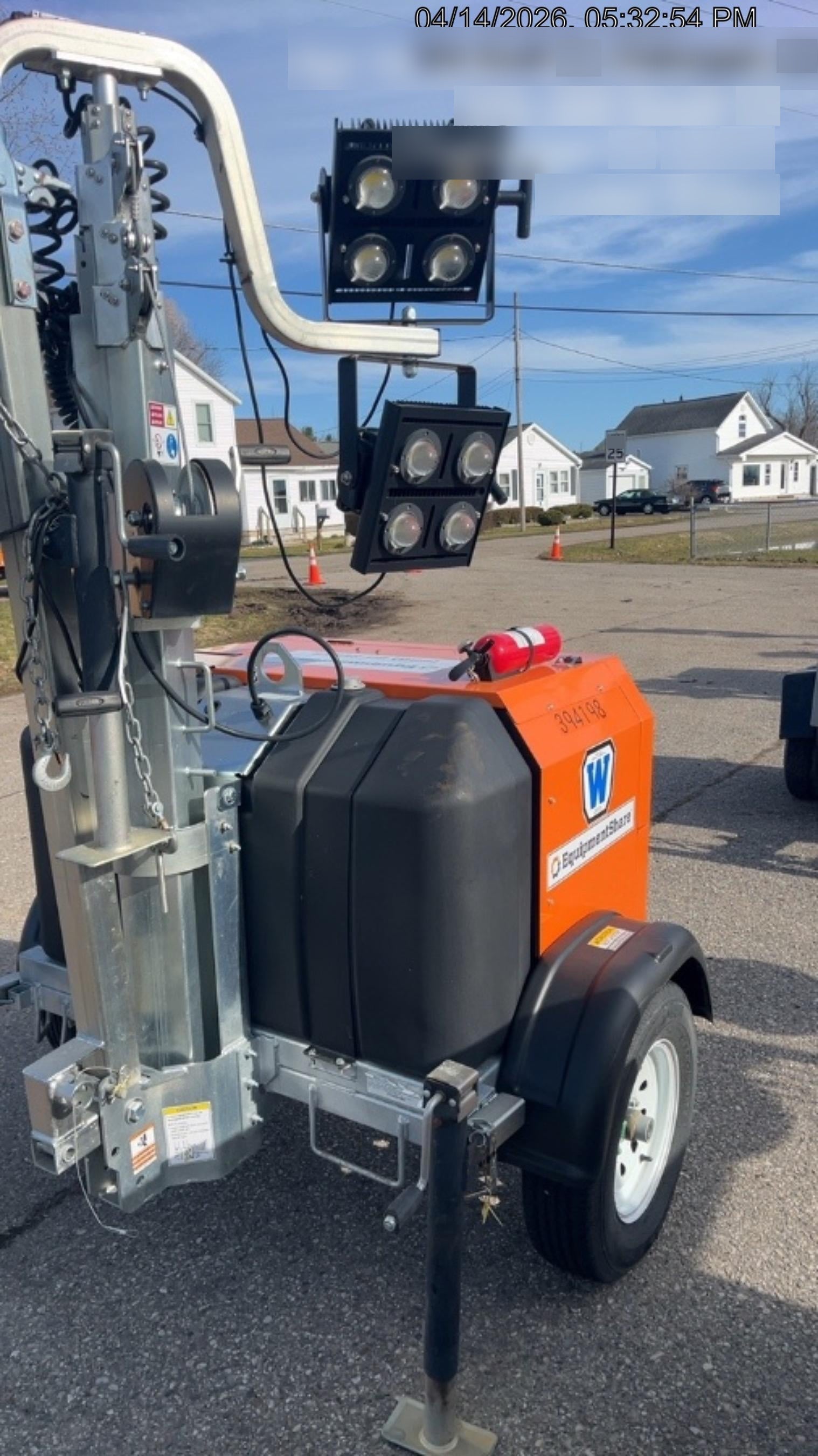2024 Wanco WLTT-4MM4K Diesel, Deep Sea Controller, Shore Power Plug, Auto Start, (4) 350W LED Floodlights, 4kW Generator, 60 Gal Fuel Tank, 2" Ball, T3