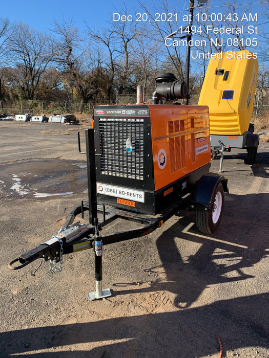 2021 Lincoln Electric Vantage 549X Ready Pak 3, ORANGE (includes trailer, cable rack, fender light kit)