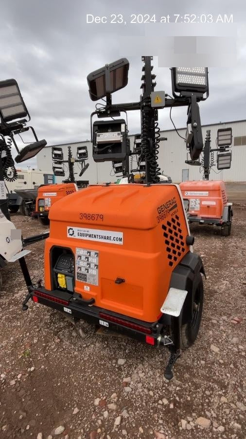 2024 Generac MLT2 Diesel, Flex Switch 120V Input, Powerzone Controller, 
(4) 320W LED Lights, 4kW Generator, 39.9 Gal Fuel Tank, 2" Ball, T3