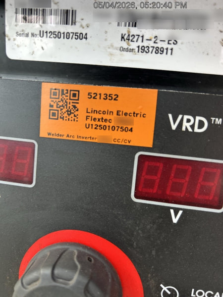 2025 LINCOLN ELECTRIC FLEXTEC 350X