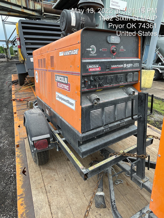 2021 Lincoln Electric Vantage 549X Ready Pak 3, ORANGE (includes trailer, cable rack, fender light kit)