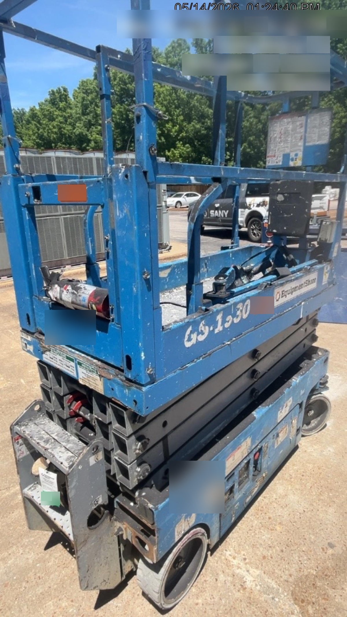 2020 Genie GS-1930 Solid Non Marking Tires, Beacon, Folding rails with half height swing gate