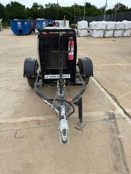 2019 Lincoln Electric Vantage 322 Ready-Pak 3, Two Wheel Trailer, Fender and Light Kit, Cable Rack