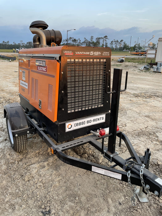 2021 Lincoln Electric Vantage 549X Ready Pak 3, ORANGE (includes trailer, cable rack, fender light kit)