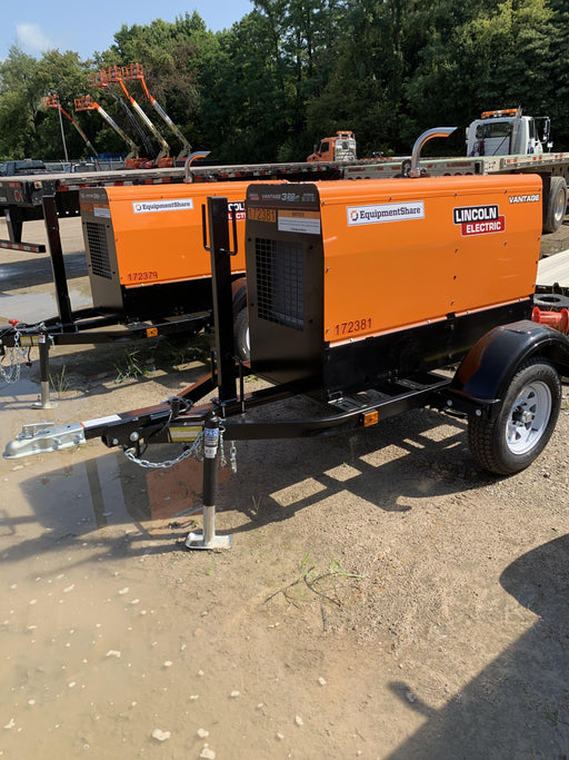 2021 Lincoln Electric Vantage 322 Vantage 322 Ready Pak 3 w/ Decals, ORANGE (includes trailer, cable rack, fender light kit) NO Telematics